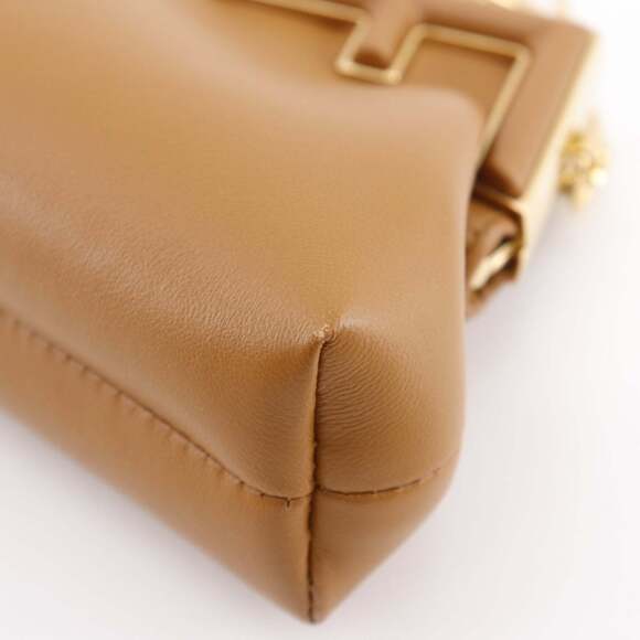 FENDI Brown Leather Shoulder Bag - Picture 7 of 16